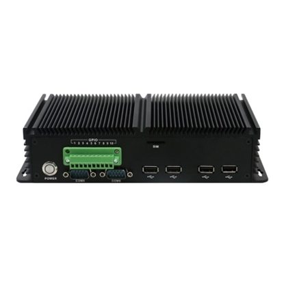 Fanless Industrial PC, J1900 quad core 2.0 GHz, 6 COM, 12V