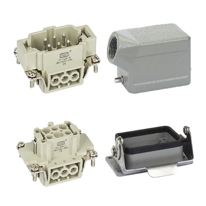 Heavy Duty Connector, 6 Pin, AC 500V / 16A