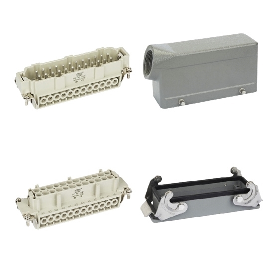 Heavy Duty Connector, 24 Pin, 500VAC / 16 Amp