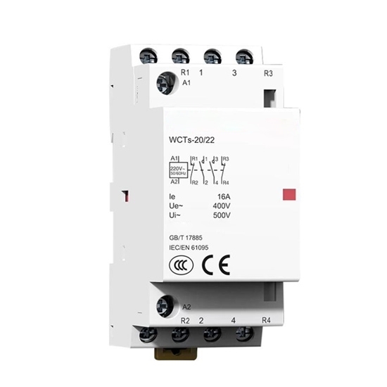 16 amp 2/4 pole Lighting Contactor, 24V/110V/220V Coil