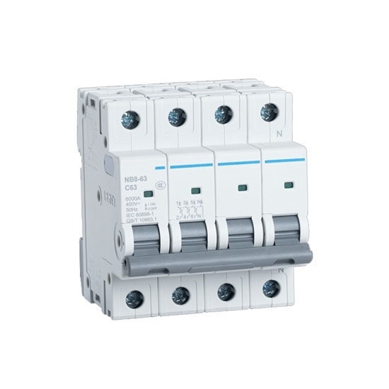 2 amp 4 pole Miniature Circuit Breaker
