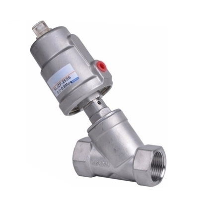 2-1/2" Pneumatic Angle Seat Valve, 2 Way, 2 Position