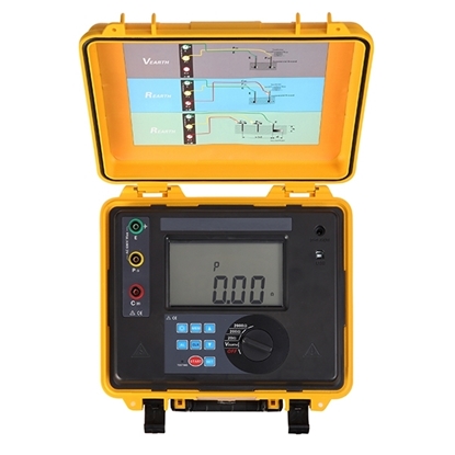 Digital Earth Resistance Tester, 0.010Ω to 2000Ω