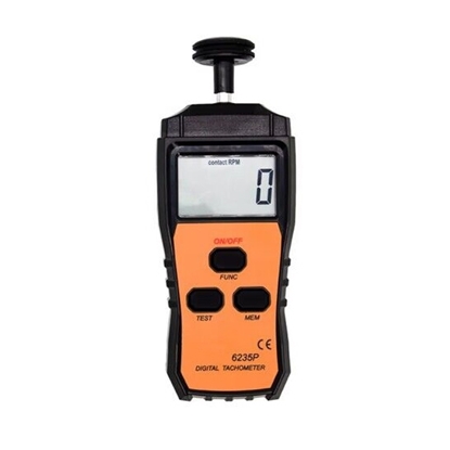 Handheld Digital Contact Tachometer, 1 rpm-1999 rpm