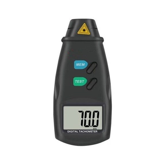Portable Contact Digital Tachometer, 0.5 rpm-19999 rpm