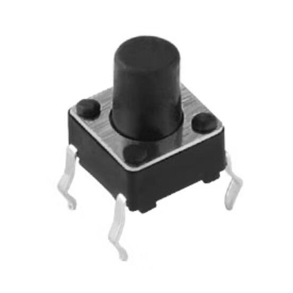 6x6x6mm Tact Push Button Switch, 4 Pin