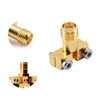 Picture of SMA Female RF Coaxial Connector, PCB Edge Mount
