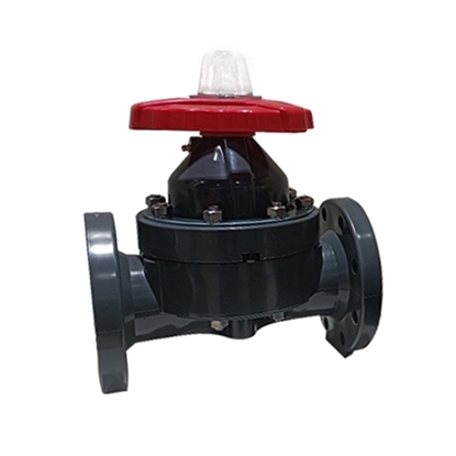 4" Flanged Diaphragm Valve, UPVC/ CPVC